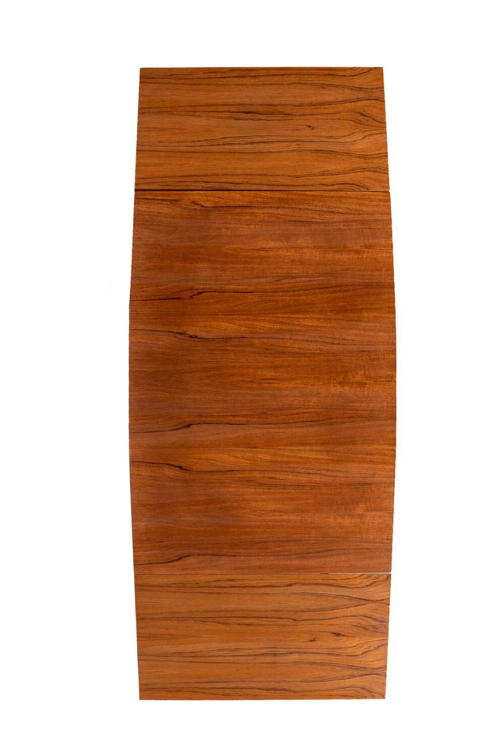 Scandinavian extendable teak and beech dining table, 1950s-60s