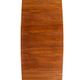 Scandinavian extendable teak and beech dining table, 1950s-60s
