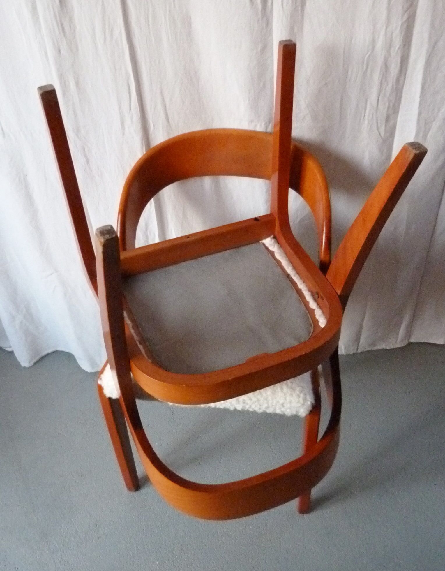 Pair of Baumann gondola chairs