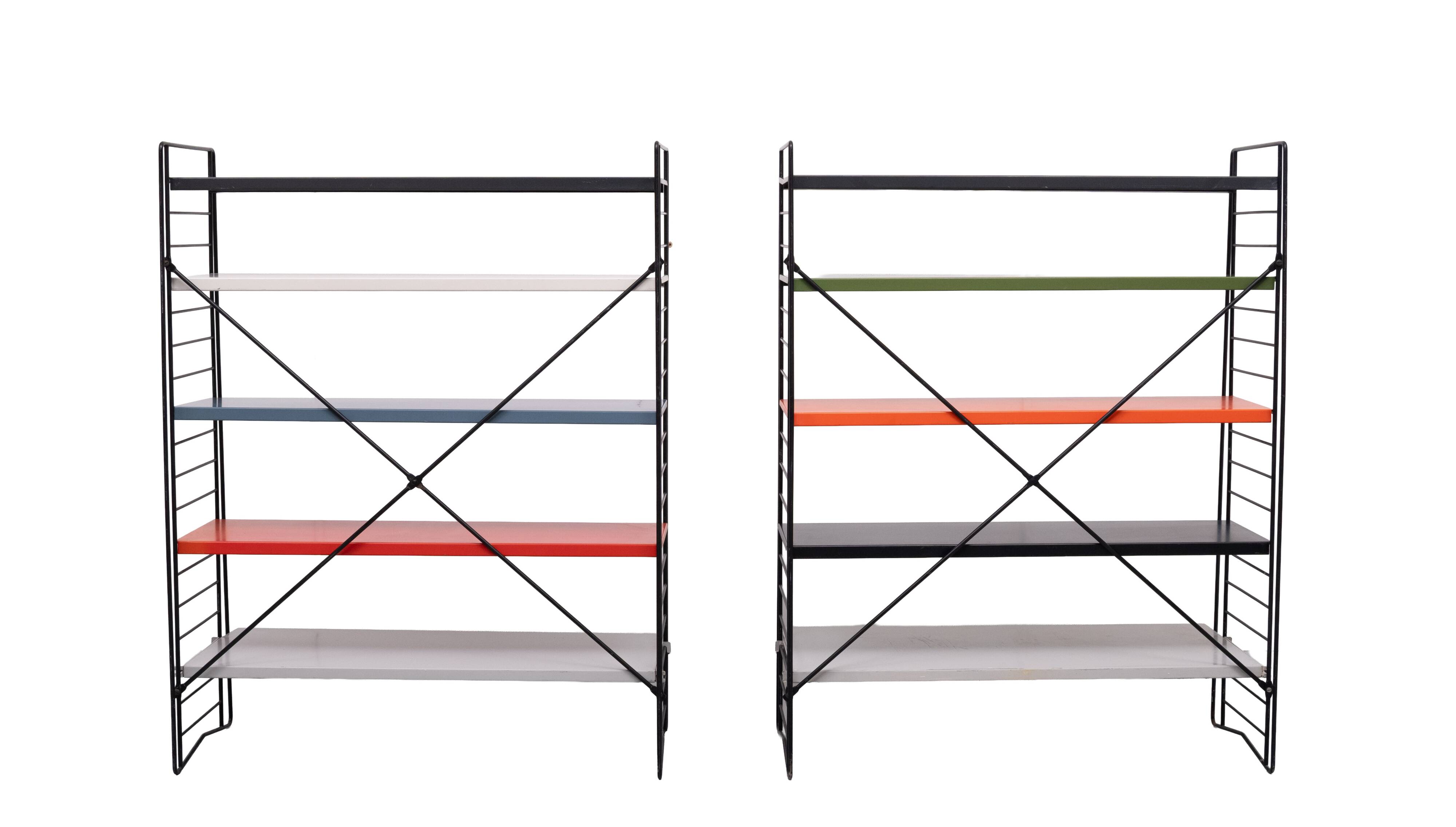 Tomado free standing Metal Colored racks 1960s Holland