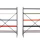 Tomado free standing Metal Colored racks 1960s Holland