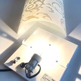 Polished and screen-printed glass sconce by eglo