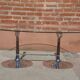 Table ovale Design années 70 – Verre, Chrome & Noyer