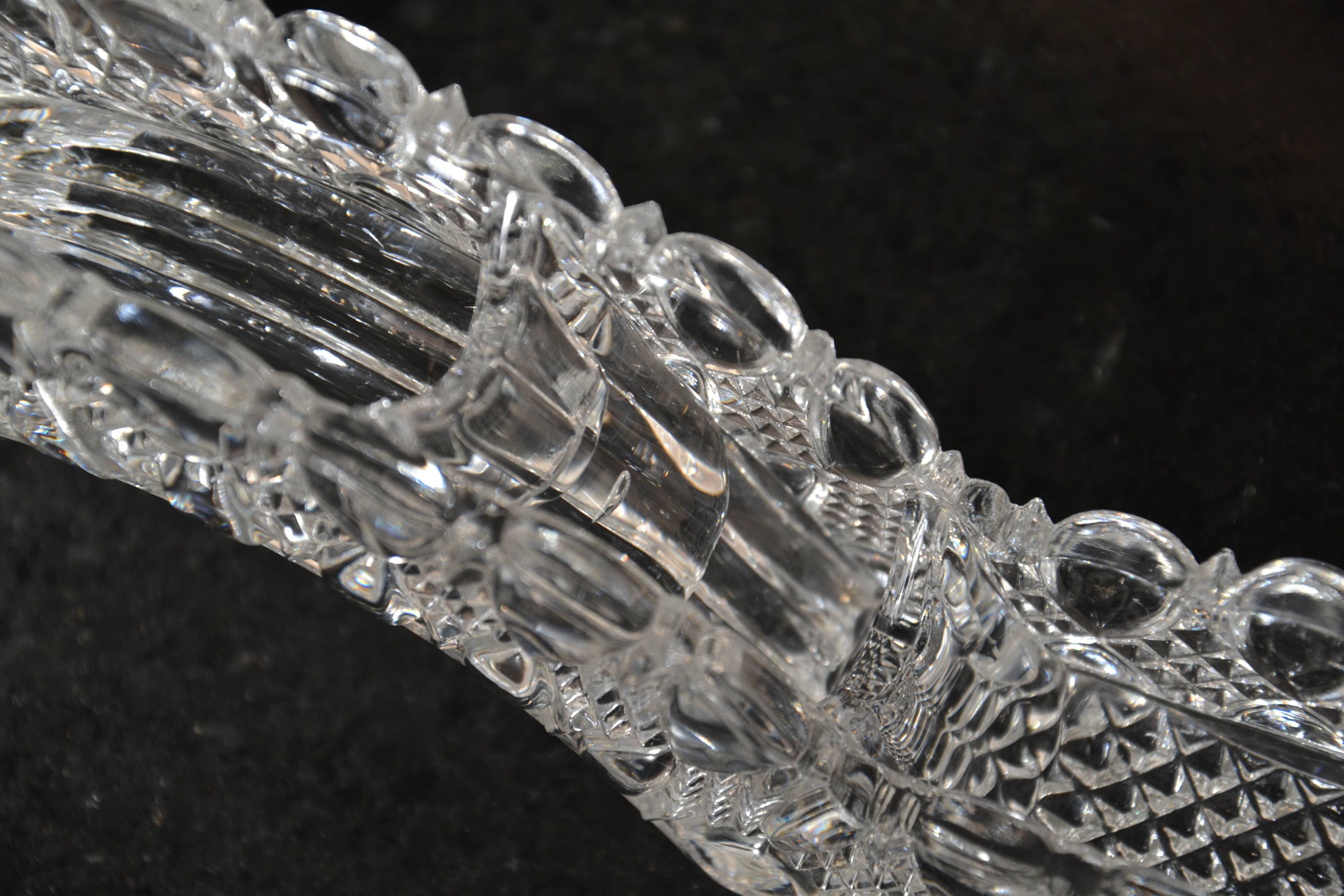 Crystal centerpiece/candle holder