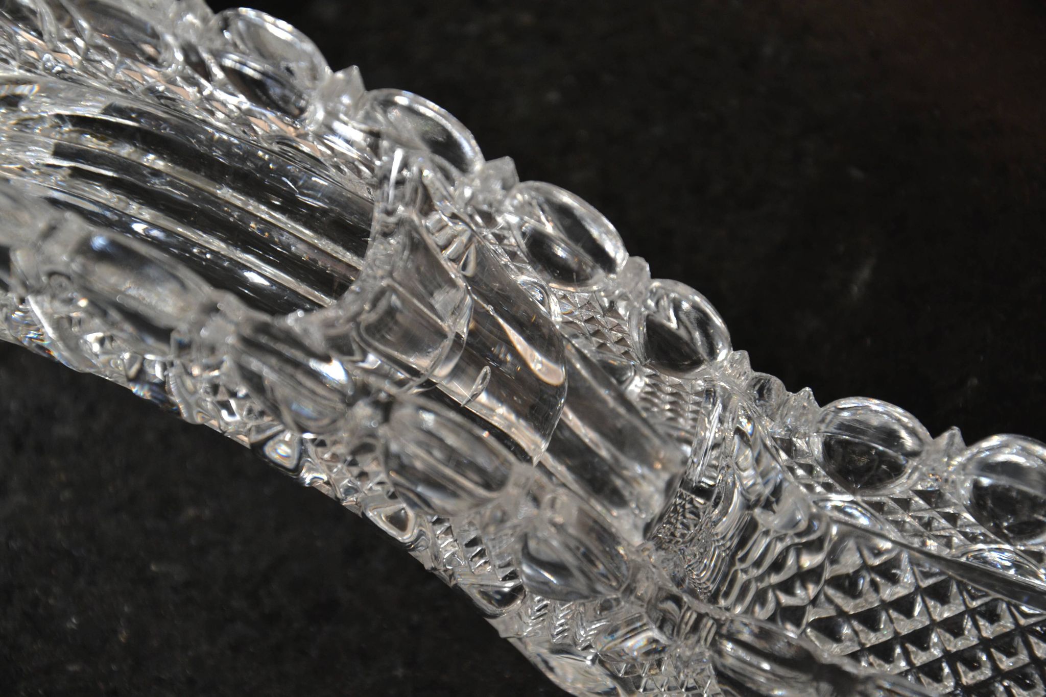 Crystal centerpiece/candle holder