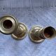 Pair of torch candle holders in chiseled gilded bronze XIXEME