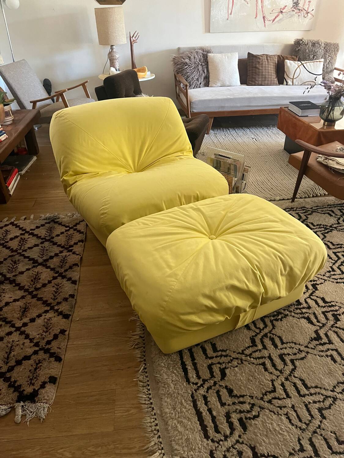 Airborne 70's Potato Armchair and Pouf