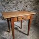 Compact French work table with bistro chair | Table circa 1900 | Chair circa 1950