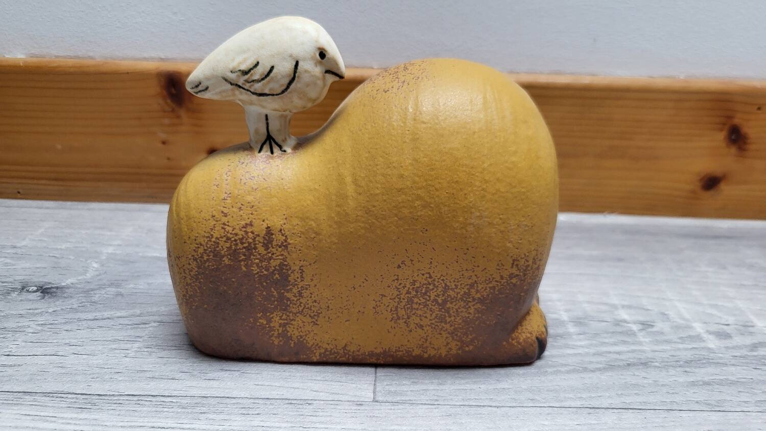 Ceramic the lion and the bird Lisa Larson Gustavsberg