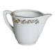 Vintage earthenware milk jug from Moulin des Loups – Gold floral motif