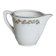 Vintage earthenware milk jug from Moulin des Loups – Gold floral motif