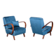 Art Deco Armchairs attributed to J. Halabala for Up Závody, Czech, 1940s, Set of 2
