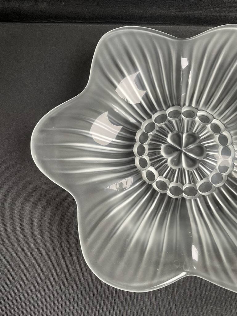 Unsigned molded pressed crystal stand cup