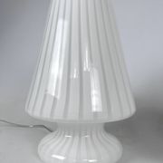 Vintage set of two postmodern Murano glass table lamps from 70s