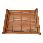 Plateau de service en bambou vintage