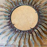 Golden sun mirror 50cm from the 70s.