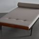 Mid-century Cleopatra daybed, teak and metal frame, 1960s