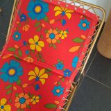 Vintage foldable camping camp bed