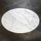 Oval Tulip coffee table with marble top by Eero Saarinen for Knoll International, 1980s.