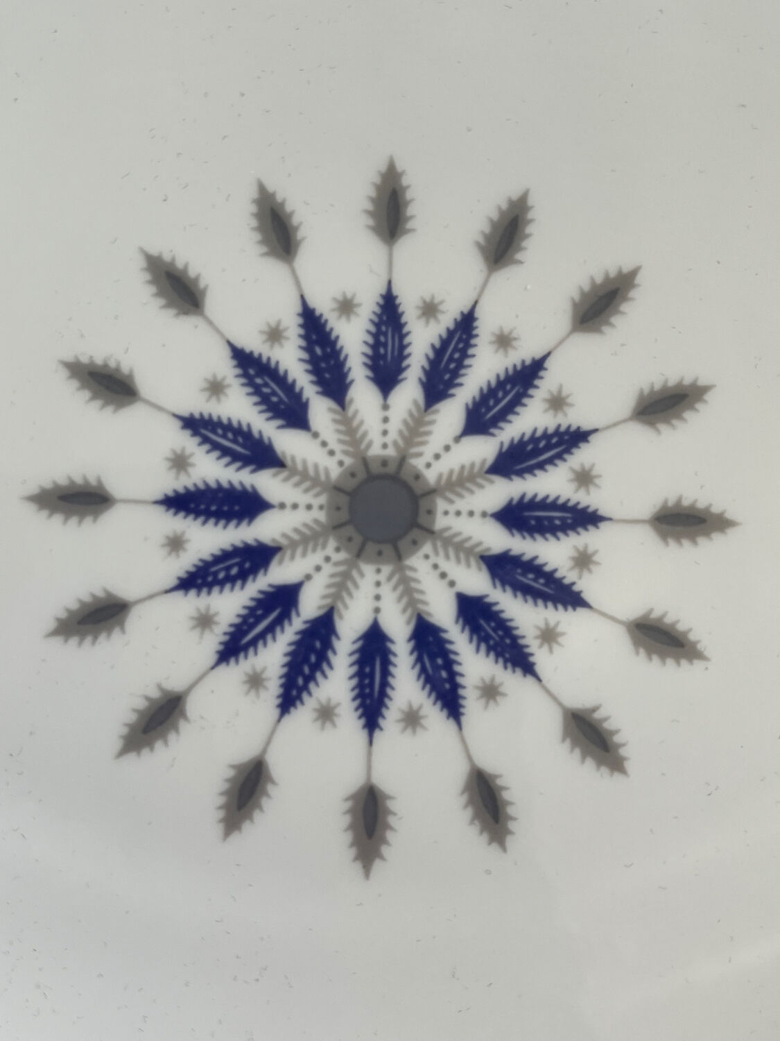 Vintage Burgundy fondue plates