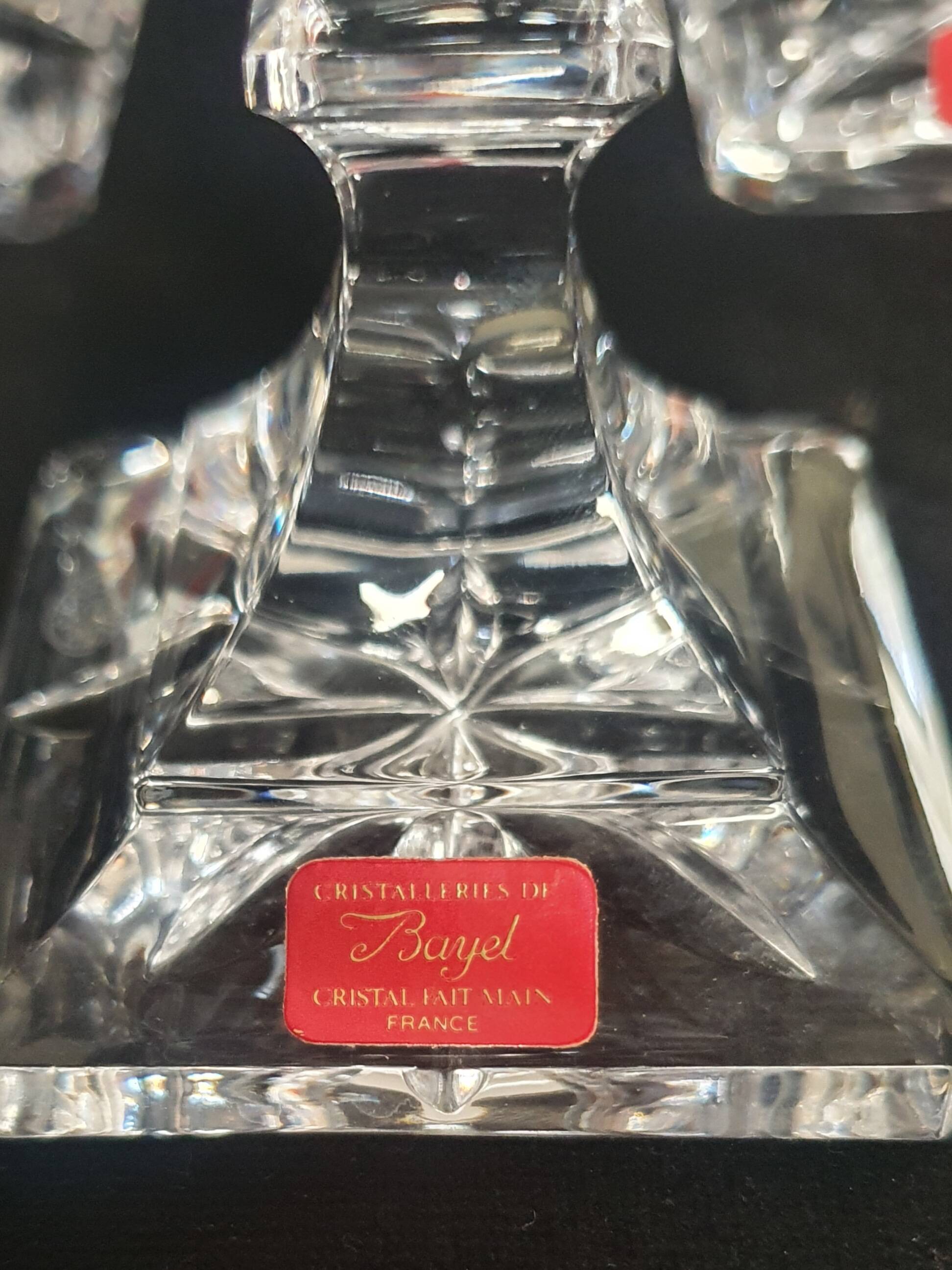 6 water glasses from the Cristallerie Royale de Champagne-Bayel.