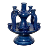 Candlestick in blue Tamegroute