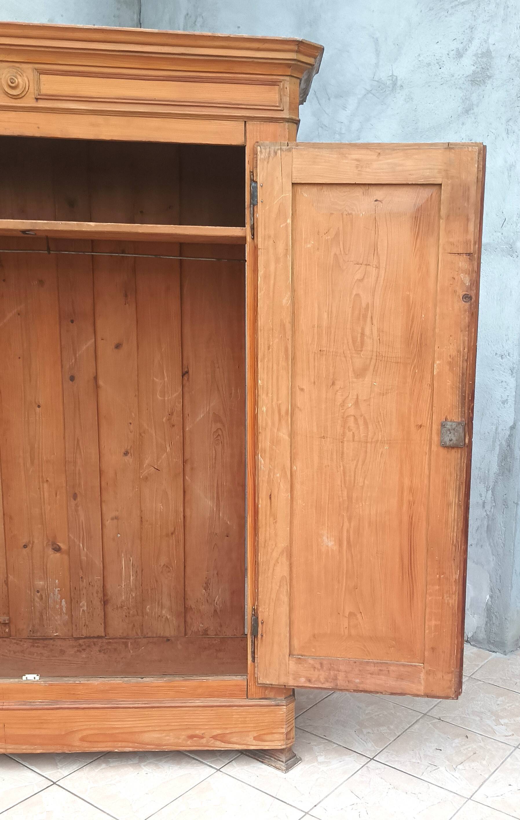 19th century larch mountain chalet wardrobe