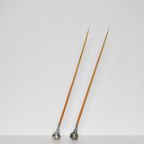 Set of Two Tear Drop Candleholders by Jens Quistgaard for Dansk