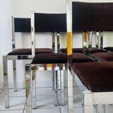 Set of 6 Roche Bobois 70 chairs