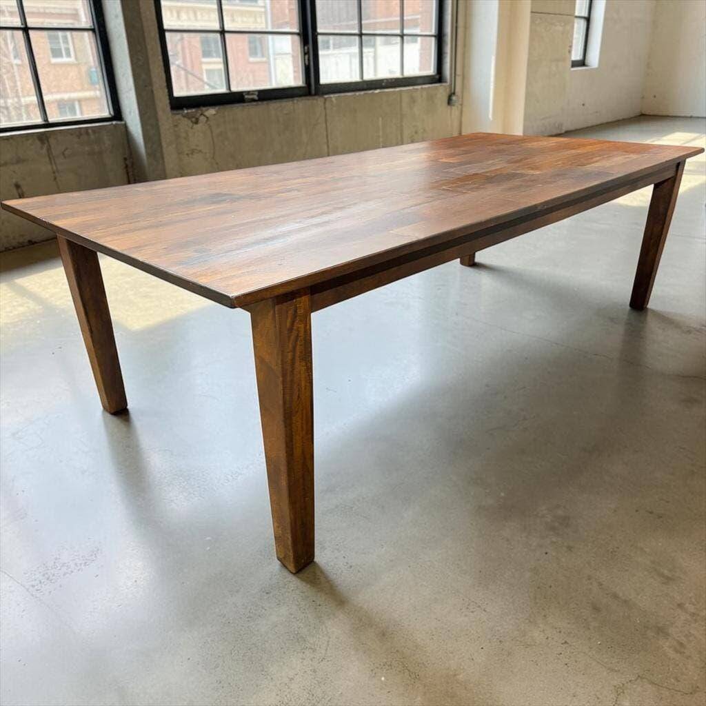XL vintage dining table in solid wood