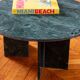 Table basse ronde en marbre émeraude