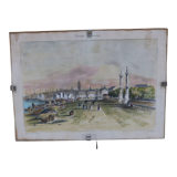 Under glass lithograph of F. d'Andiran