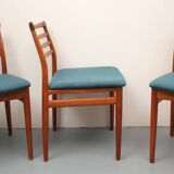 Set of 4 diningchairs teak, Erving Harland for Soro Chairs
