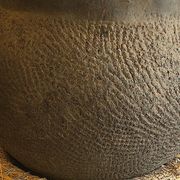 African earthenware storage pot, Senegal 19th century