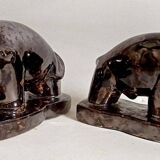 Pair of bookends 1960s Stylised Bull