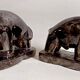 Pair of bookends 1960s Stylised Bull