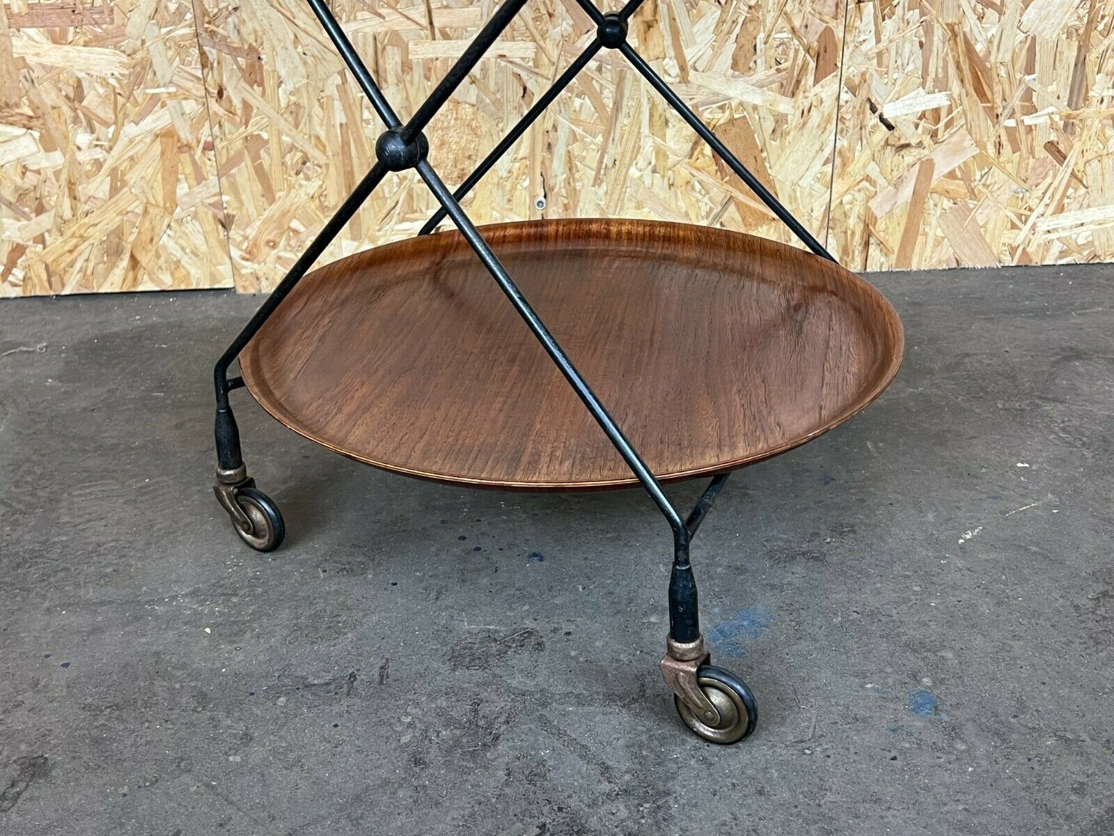 60s 70s teak serving trolley Jie Gantofta String Serving Trolley Sweden 60s