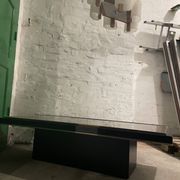 Table basse Belgo chrome par Roger Vanhevel années 70