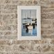 Oil on Canvas Painting Marine Landscape Sailboats at Anchor Signed Morales