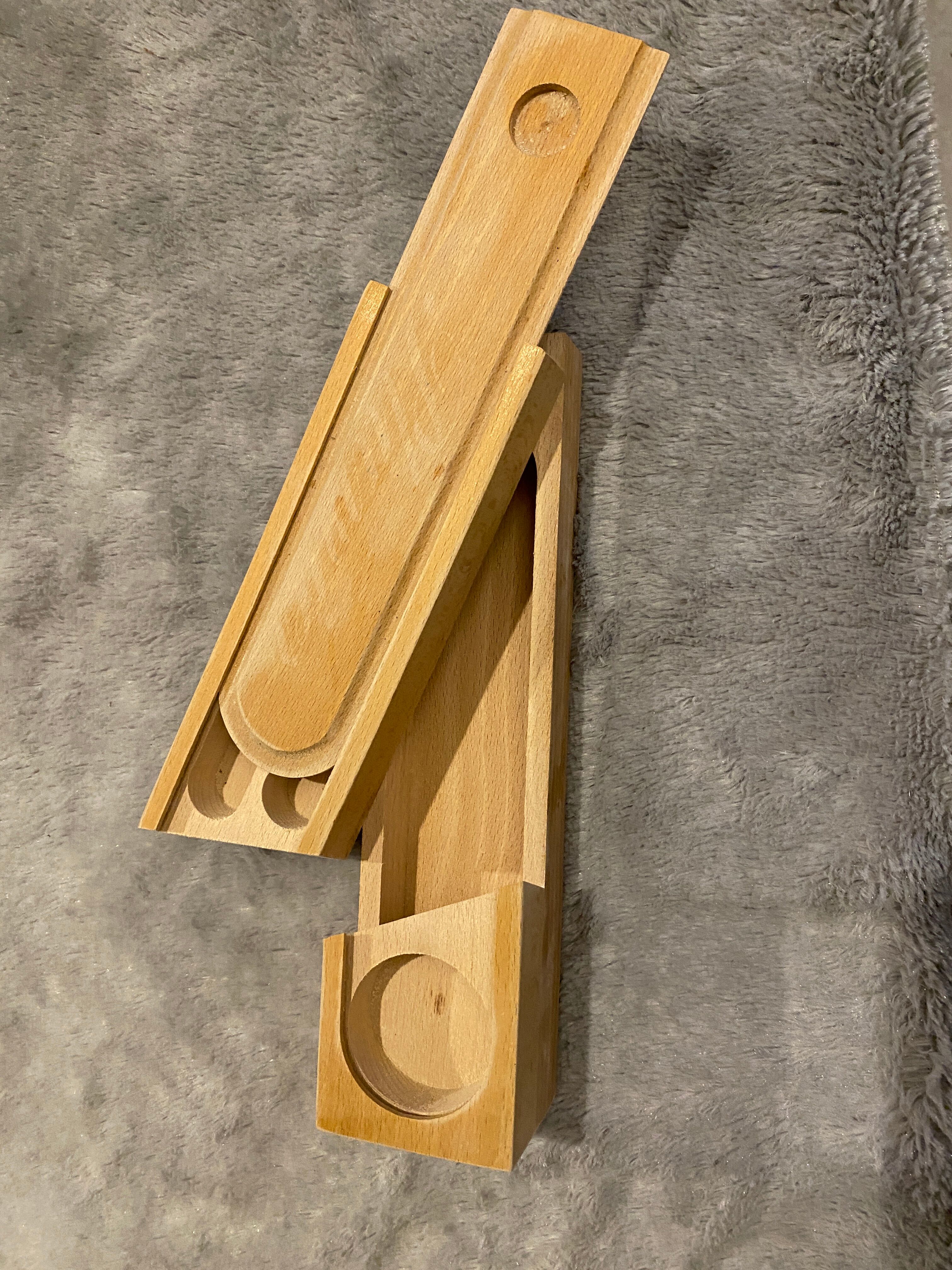 Wooden pen tray