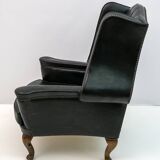 Georgian Style Rare Original Chesterfield Leather Armchair, 1950s