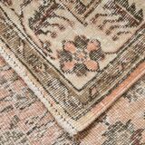5x9 Bordered Floral Turkish Vintage Area Rug, 159x290Cm