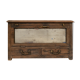 Wooden showcase with 2 drawers