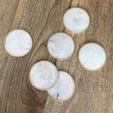 Vintage mother-of-pearl coasters