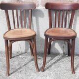 Baumann bistro chairs, 1950s. (Set of 2)