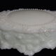 Boite style baroque en opaline blanche