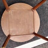 Table basse bouillotte ancienne plateau marbre style louis xvi