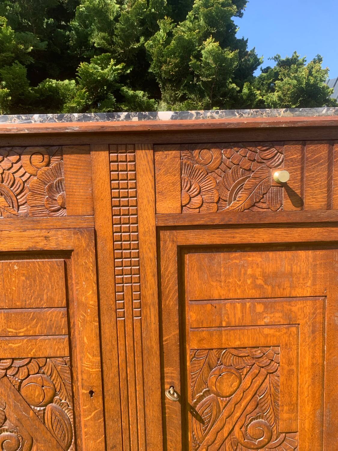 Art Deco oak sideboard