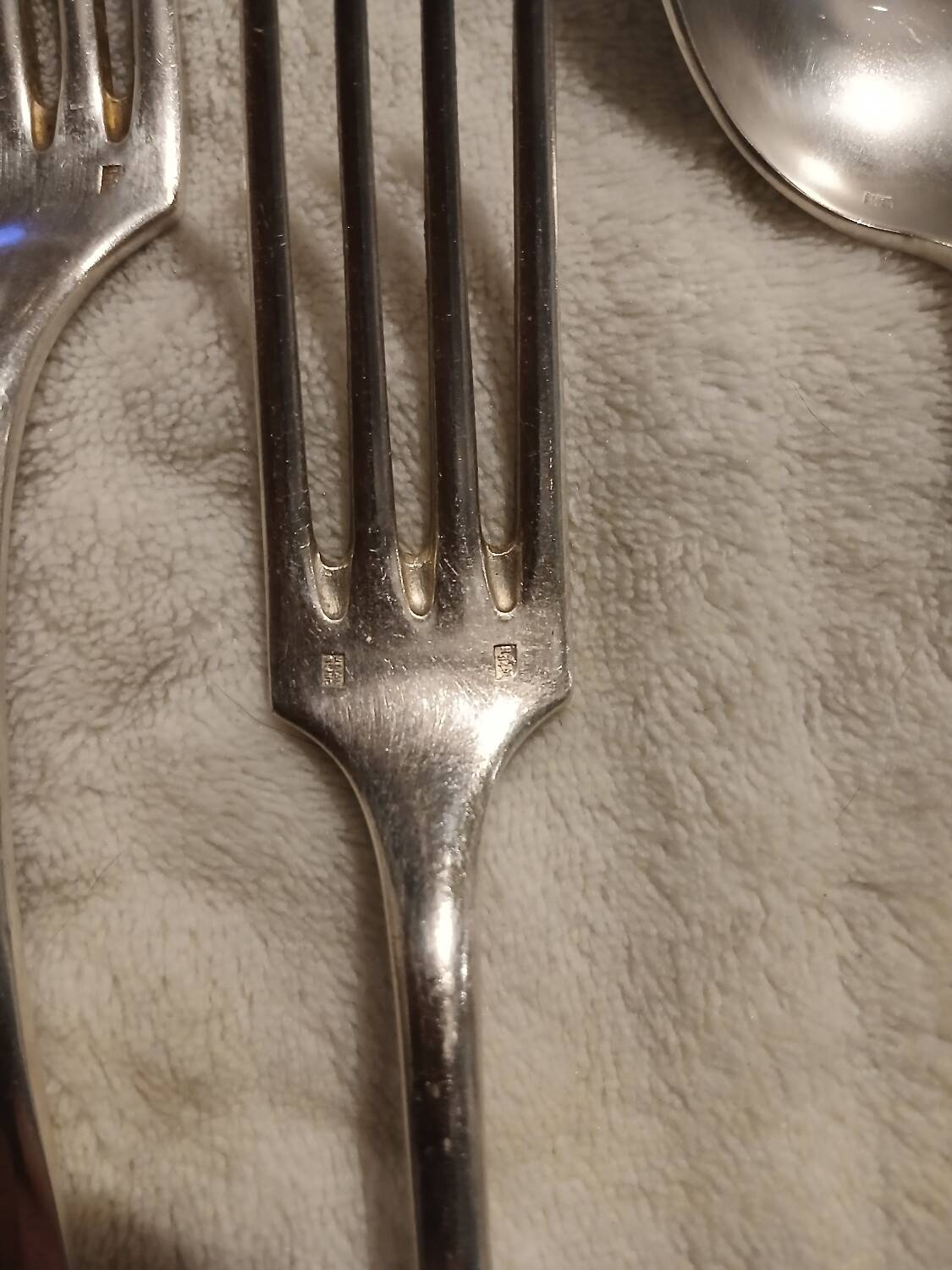 24 antique silver-plated cutlery sets