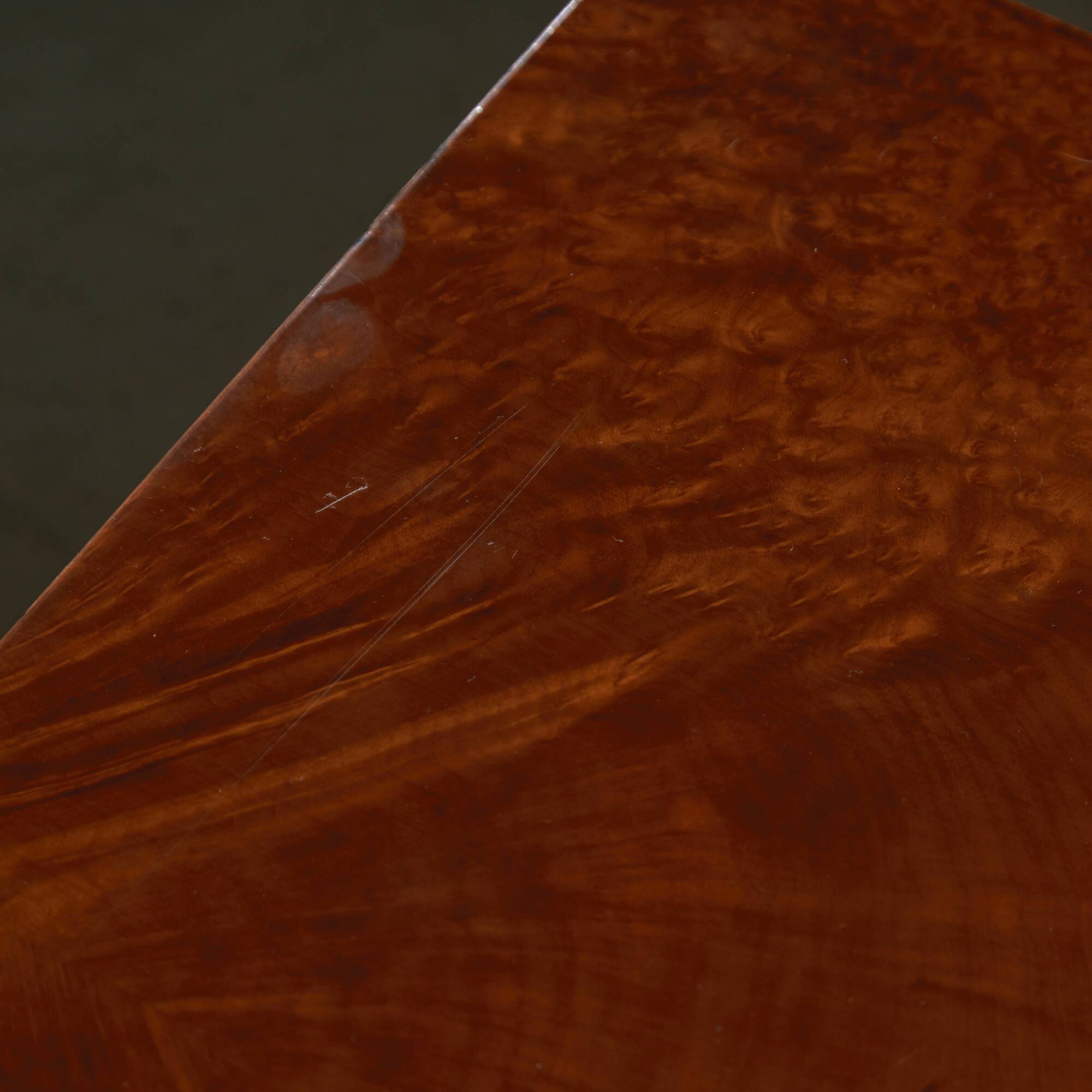 Low Square Coffee Table with Hexagon Patterns